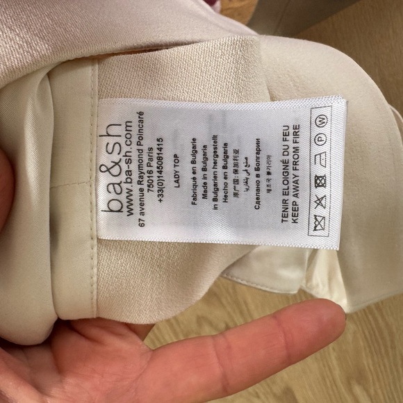 ba&sh Ivory Branded Top with Subtle Logo - Picture 4 of 4